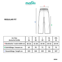 Hose aus Leinen in Unifarben 8064 (schwarz, M)