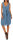 Leinenkleid Strandkleid klassisch 8147 (jeansblau, M)