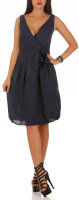 Leinenkleid Strandkleid klassisch 8147 (dunkelblau, S)