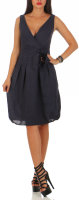 Leinenkleid Strandkleid klassisch 8147 (dunkelblau, XL)
