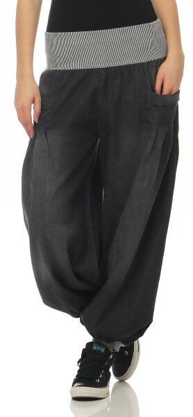 Pumphose Denim Style Haremshose 6258 (grau)