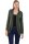 Strickjacke lang meliert Weste 5021 (oliv)
