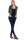 Strickjacke lang meliert Weste 5021 (oliv)