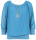 Bluse mit passender Kette 1133 (petrol)
