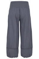 Capri Hose aus Leinen in Unifarben 1575 (jeansblau, S)