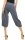 Capri Hose aus Leinen in Unifarben 1575 (jeansblau, M)
