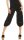 Capri Hose aus Leinen in Unifarben 1575 (schwarz, S)