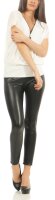 kurzarm Bluse im Fledermaus Look 6298 (weiß)