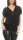 kurzarm Bluse im Fledermaus Look 6298 (schwarz)