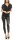 kurzarm Bluse im Fledermaus Look 6298 (schwarz)