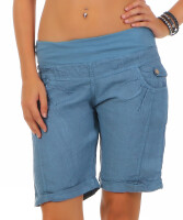 Bermuda aus Leinen Shorts 3001 (jeansblau, S)