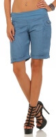 Bermuda aus Leinen Shorts 3001 (jeansblau, S)