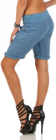 Bermuda aus Leinen Shorts 3001 (jeansblau, S)