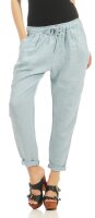 Stoffhose aus Leinen Chino 6816 (hellblau, S)