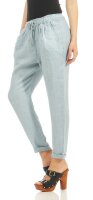 Stoffhose aus Leinen Chino 6816 (hellblau, S)