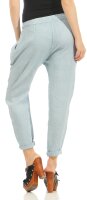 Stoffhose aus Leinen Chino 6816 (hellblau, S)