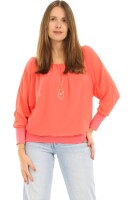 Bluse mit passender Kette 1133 (coral)