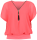 kurzarm Bluse im Fledermaus Look 6298 (coral)