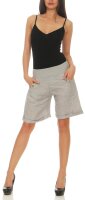 Bermuda aus Leinen Shorts 8024 (hellgrau, M)