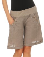 Bermuda aus Leinen Shorts 8024 (fango, S)