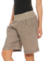 Bermuda aus Leinen Shorts 8024 (fango, S)