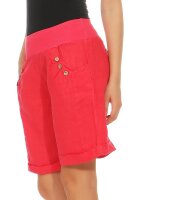 Bermuda aus Leinen Shorts 8024 (pink, S)