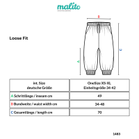 kurze Pumphose in Unifarben Freizeithose 1483 (rot)