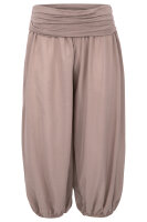 kurze Pumphose in Unifarben Freizeithose 1483 (fango)