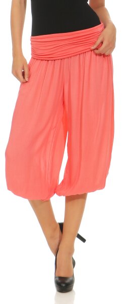 kurze Pumphose in Unifarben Freizeithose 1483 (coral)