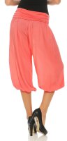 kurze Pumphose in Unifarben Freizeithose 1483 (coral)