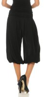 kurze Pumphose in Unifarben Freizeithose 1483 (schwarz)
