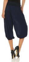 kurze Pumphose in Unifarben Freizeithose 1483 (dunkelblau)