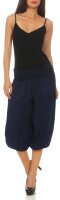 kurze Pumphose in Unifarben Freizeithose 1483 (dunkelblau)
