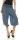 kurze Pumphose in Unifarben Freizeithose 1483 (jeansblau)