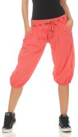 kurze Pumphose in Unifarben Pants 3416 (coral)