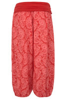Capri Hose mit Orient Print 8581 (rot)