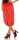 Capri Hose mit Orient Print 8581 (rot)