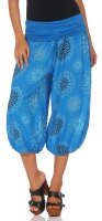 kurze Pumphose mit Print 7182 (blau)