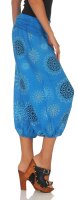 kurze Pumphose mit Print 7182 (blau)