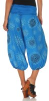 kurze Pumphose mit Print 7182 (blau)