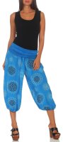 kurze Pumphose mit Print 7182 (blau)