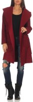 Wollmantel kurz mit Kapuze Jacke 9320