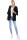 schicke Strickjacke Wolljacke 0185 (schwarz)