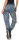 Sweathose mit Jungle Print Jogginghose 83728 (jeansblau)