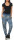 Sweathose mit Jungle Print Jogginghose 83728 (jeansblau)