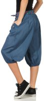 kurze Pumphose in Unifarben Pants 3416 (jeansblau)