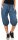kurze Pumphose in Unifarben Pants 3416 (jeansblau)