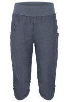 Leinen Hose Unifarben Stoffhose 7988 (jeansblau, M)