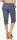 Leinen Hose Unifarben Stoffhose 7988 (jeansblau, M)