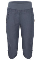 Leinen Hose Unifarben Stoffhose 7988 (jeansblau, L)
